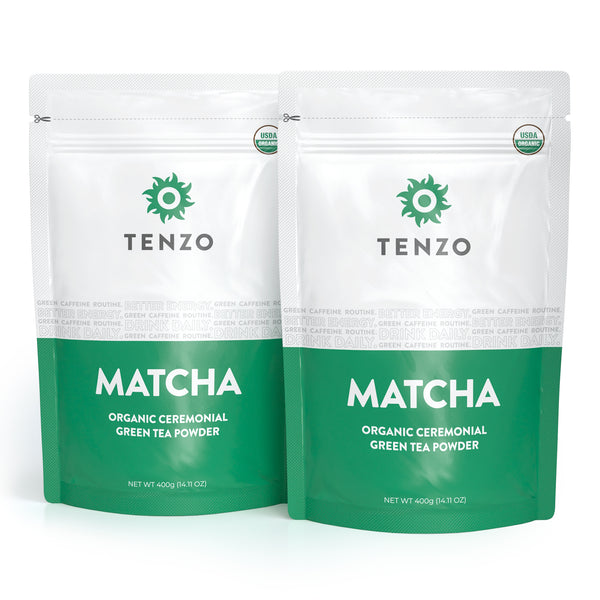 Casepack Tenzo® Organic Ceremonial Matcha - 2x 400g (800g Total)