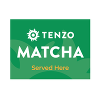Tenzo Wooden Sign 6" x 8" - Green